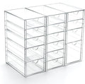 Prsildan 15 Drawers Teacher Toolbox Acrylic Containers, Pens Markers Stickers by Prsildan