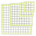 UOOU 4 Pack Quilting Ruler, Quilting Ruler Quilting Templates Fabric Cutting by UOOU
