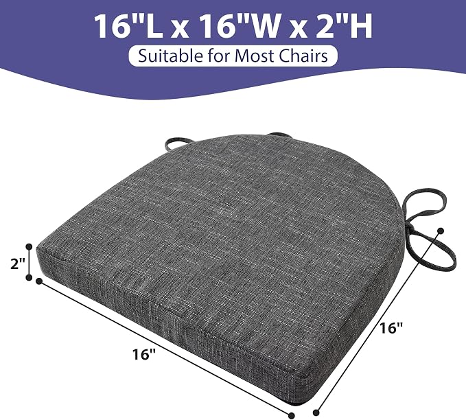IPYNBAP Chair Cushions for Dining Chairs, Kitchen Chair Cushions, Non Slip - Image 6