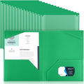 Henoyso 36 Pack Green Plastic Folders by Henoyso