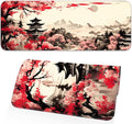 Japanese Sakura Gaming Mouse Pad, Non-Slip Rubber Base, Stitched Edges by Unknown