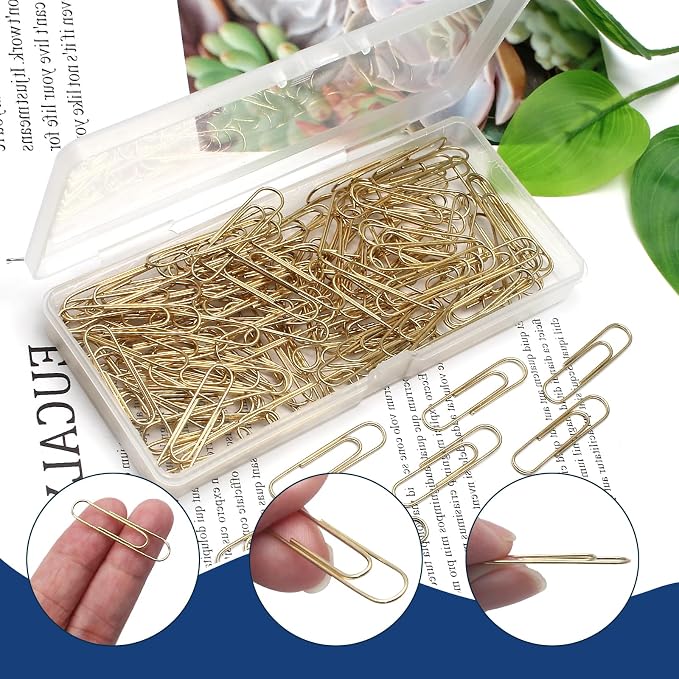 Luomorgo 120 Pcs Gold Paper Clips - Image 3