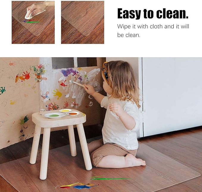 Kuyal Clear Chair Mat, Hard Floor Use - Image 4