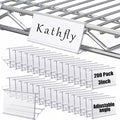 Kathfly 200 Pack Wire Shelf Label Holders Shelf Cable Tags by Kathfly