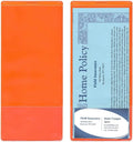 StoreSMART® - Orange Plastic Policy/Lotto Ticket Holders - 200-Pack - by StoreSMART