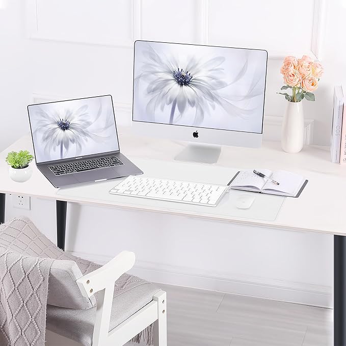 AFIING Cork Desk Mat 23.6 x 13.7, Dual-Sided Cork & PU Leather Desk Pad - Image 6