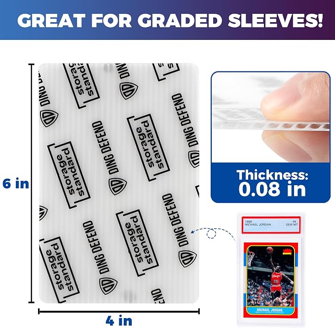Card Protectors Trading Cards Shipping Supplies, Plastic Semi Rigid Card Holder - Image 3