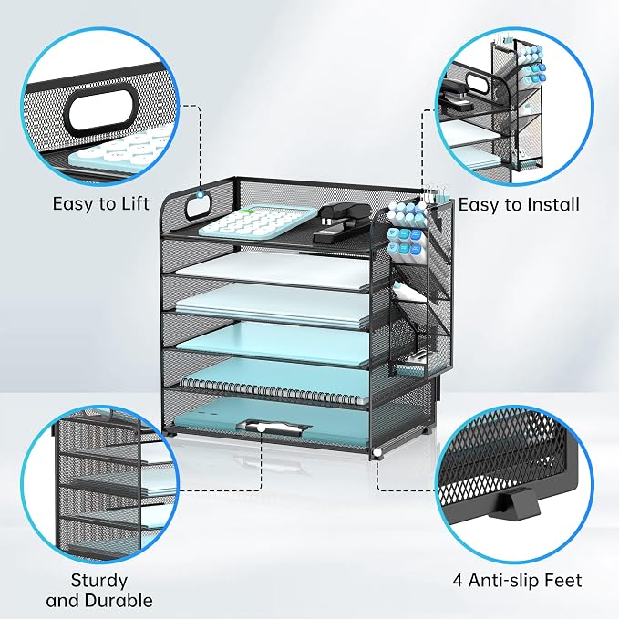 SUPEASY 6 Tier Desk Organizer - Image 3