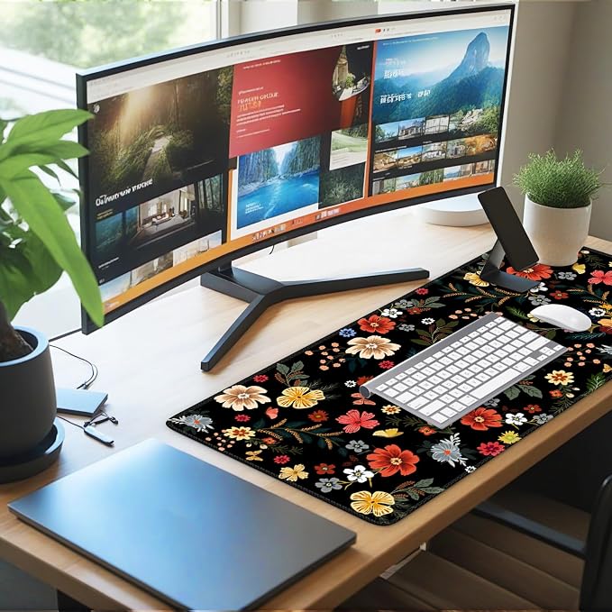 iCasso Desk Matt for Desktop, Cute Desk Pad Mat, XXL Large Mouse Pad, Anti-Slip - Image 7