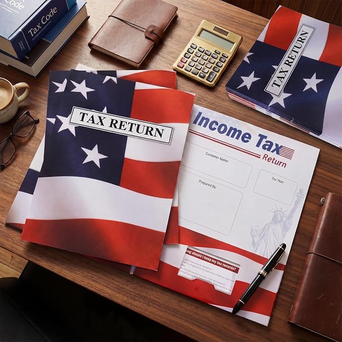 200 Pcs Tax Return Folders & Envelopes Set 9 x 12 Inch 100 Printed Envelopes - Image 4