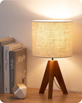 EDISHINE Tripod Table Lamp, Small Cute Bedside Lamp by EDISHINE