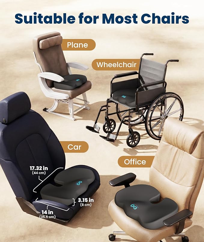 Everlasting Comfort Doctor Recommended Memory Foam Seat Cushion - Image 5