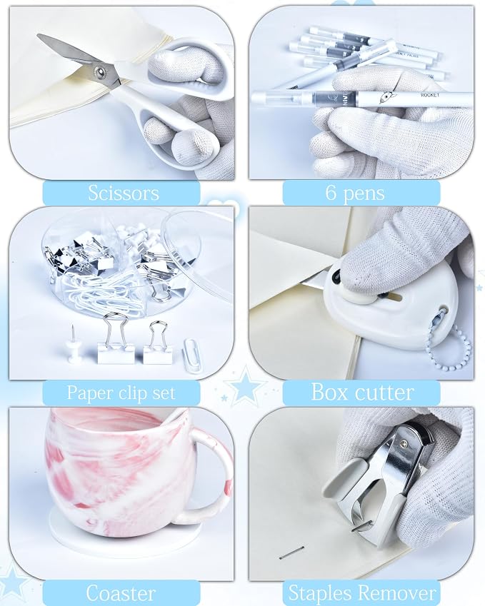 White Desk Accessories and Organizers - Image 5