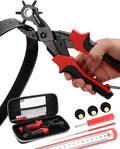 KingTool Leather Hole Punch Set, Super Heavy Duty Rotary Puncher by KingTool