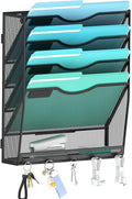 Gawerk 5-Tier Wall File Organizer Hanging Wall File Holder Wall Mount Paper by Gawerk