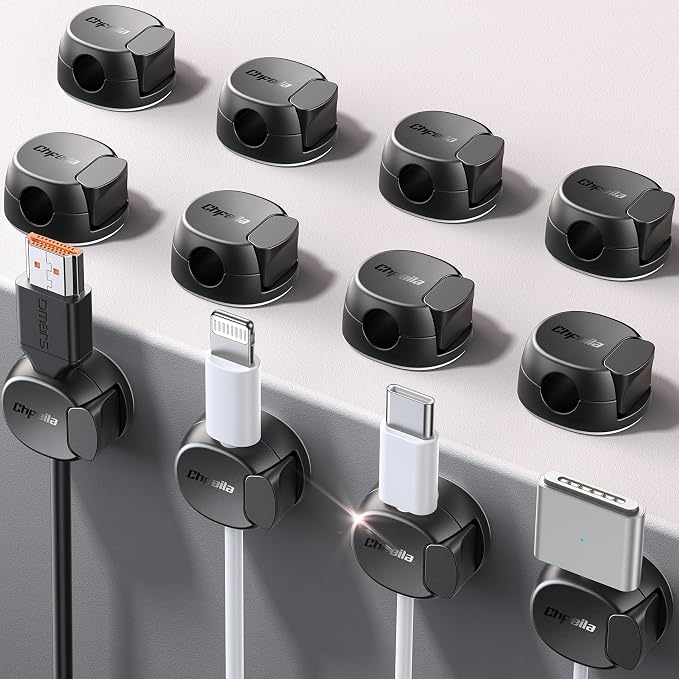 12Pack Cord Organizer Cable Clips by Chfeila