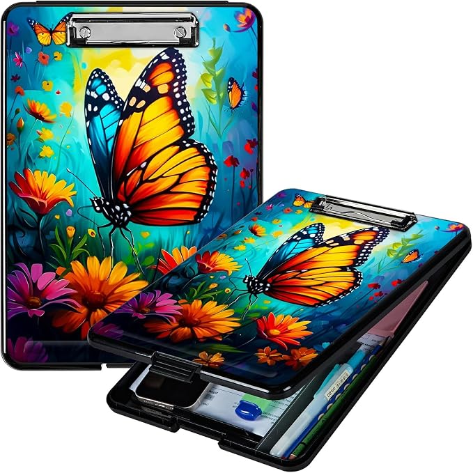 Butterfly Blue Sky A4 Clipboard by Unknown