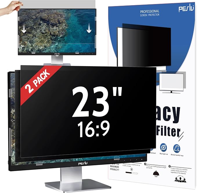 Peslv 23 Inch Privacy Screen for Computer Monitor 16:9 Aspect Ratio, Eye by peslv