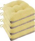 Non Slip Chair Cushions for Dining Chairs Set of 4 Kitchen Chair Cushions by FlyGulls