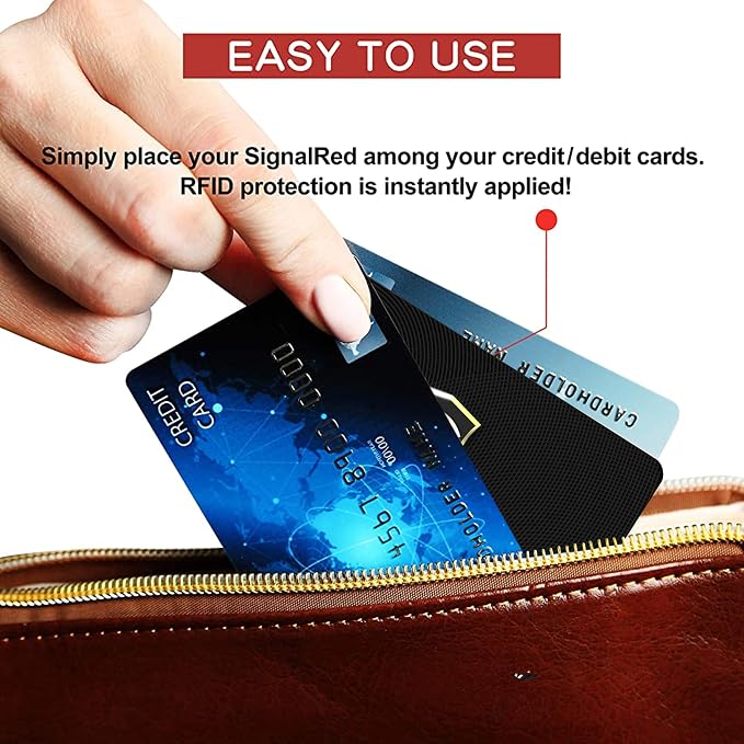 SaiTech IT 5 Pack RFID Blocking Card, One Card Protects Entire Wallet Purse - Image 8