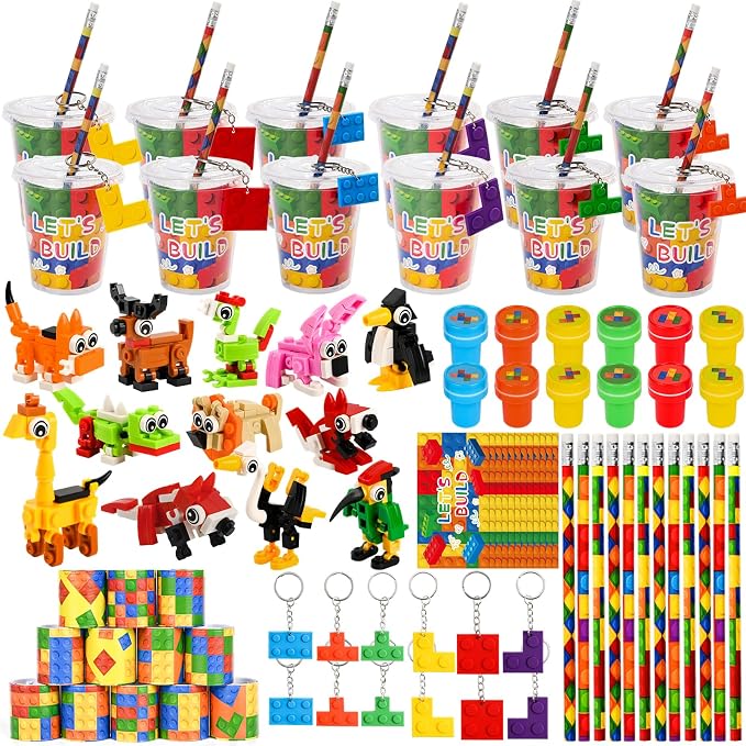 102 Pcs Building Blocks Party Favors Birthday Goodie Bags Return Gifts by Unknown