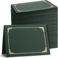 Fainne 120 Pack Certificate Holders Bulk, Diploma Covers Gold Foil Border by Fainne