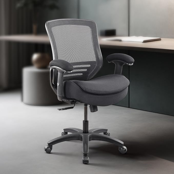 BOLISS 400lbs Mid Back Mesh Ergonomic Super Soft Wide Cushion Office Computer - Image 6