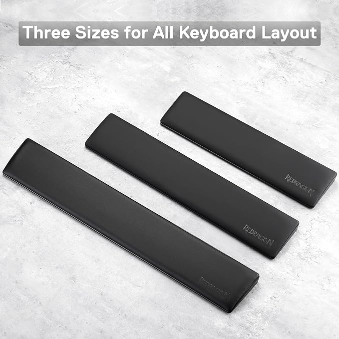 Redragon P035 Meteor S Computer Keyboard Wrist Rest Pad, Ergonomic Soft Memory - Image 3