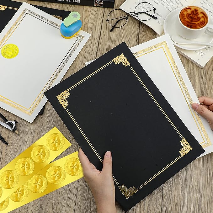 150 Pcs Certificate Kit Include 50 Certificates Holders 50 Certificate Paper 50 - Image 6