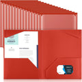 Henoyso 36 Pack Red Plastic Folders by Henoyso