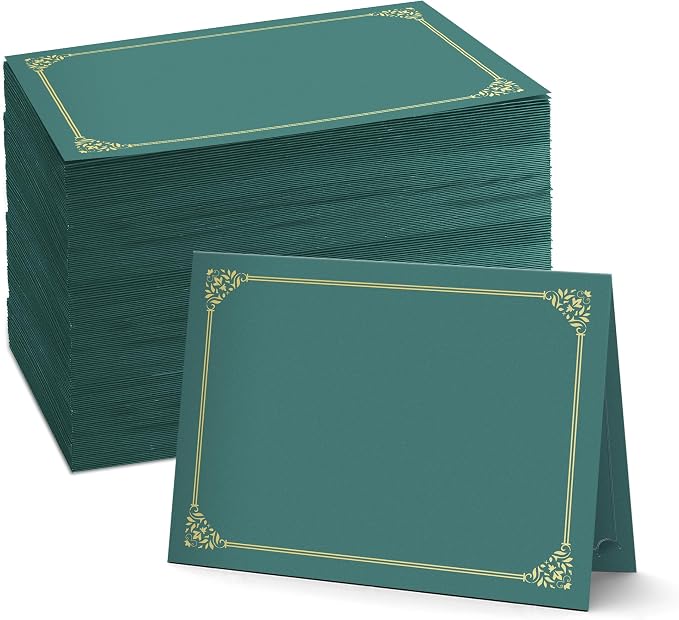 BELLE KR® Green Certificate Holders 8.5 x 11, Documents and Diplomas by BELLEKR