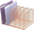 SUPEASY File Organizer for Desk, 5-Section Mesh Desk Organizer, Vertical File by SUPEASY