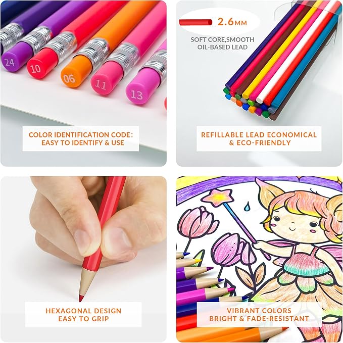 24 Mechanical Colored Pencils - Image 7