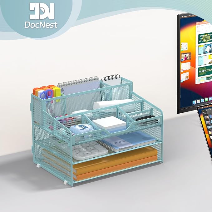 Docnest 3 Tier Mesh Desk Organizer - Image 7