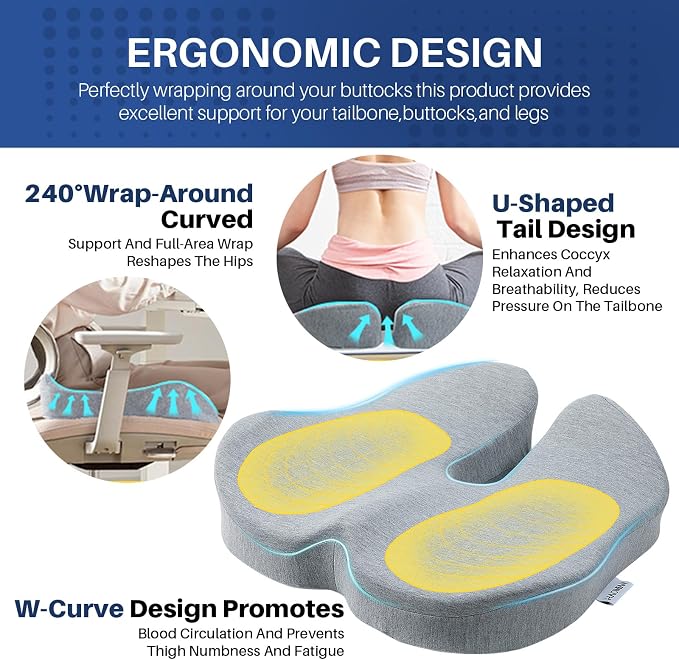 X Large Memory Foam Seat Cushion - Image 6