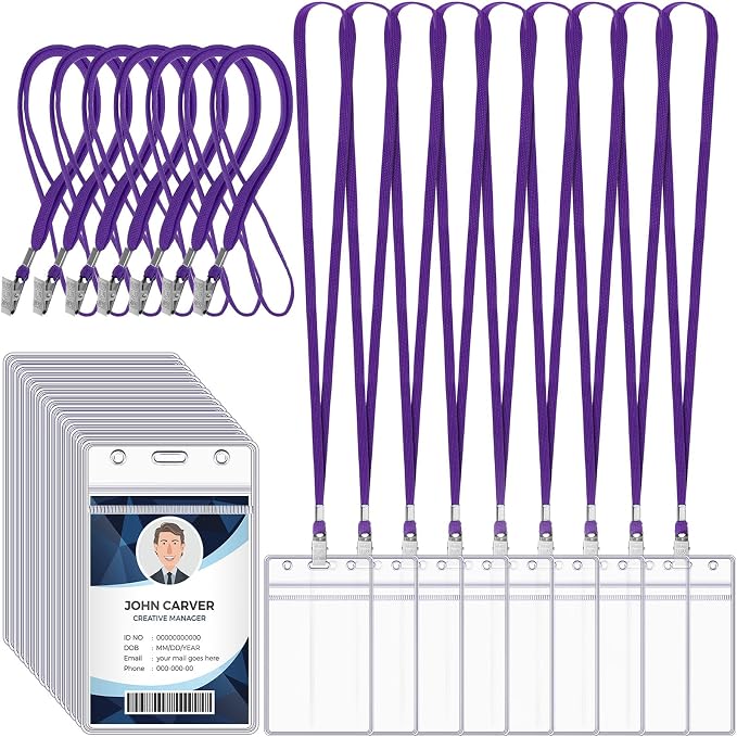 Marspark 200 Pcs ID Badge Holder by Marspark