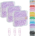 NEEWAY Small Paper Clips, 1.1 Inch Vinly Coated Colored Paperclips, 3 Pack of by NEEWAY