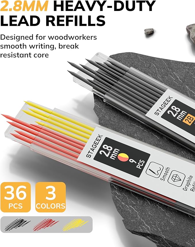 STAGEEK 2 Pack Carpenter Pencils - Image 6