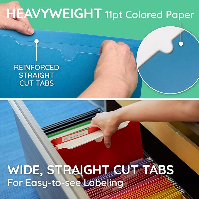 Blue Summit Supplies 2 Inch File Jackets, Expandable Folders, Heavy Duty 2 Inch - Image 4