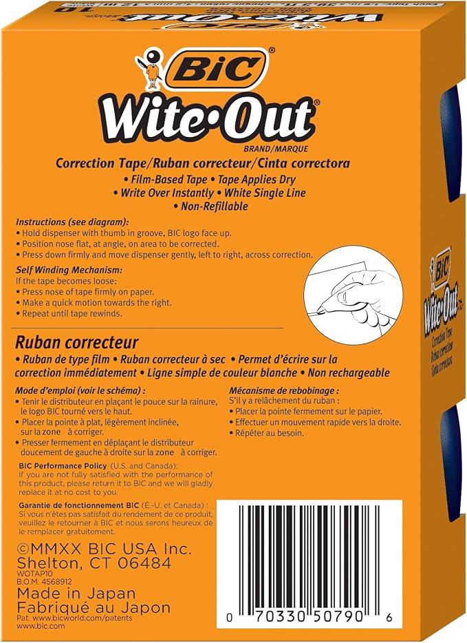 BIC Wite-Out Brand EZ Correct Correction Tape - Image 2
