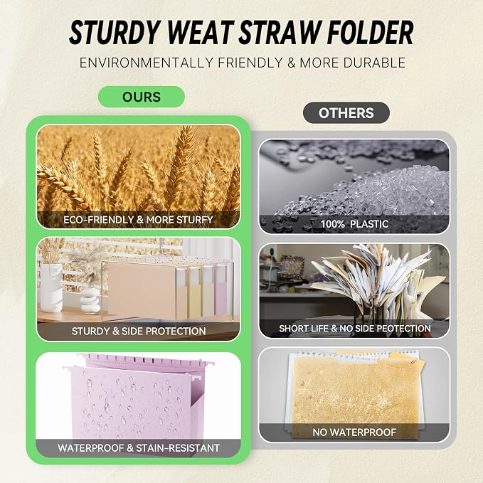 XINGIA Legal Size Hanging File Folders 12 Pack, Heavy Duty 2 Inch Expansion - Image 6