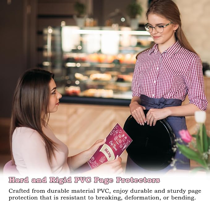 AKONEGE 6PCS 8.5" x 11" Rigid Print Protectors, Hard Plastic Sleeves - Image 5