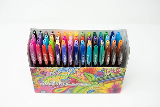 Zebra Pen, doodler’z Gel Stick Pens, 1.0mm Needle-Point Tip, Glitter and - Image 3
