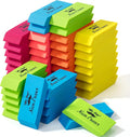 Mr. Pen- Pencil Eraser, 48 Pack, Neon Colors | Large Latex Free Block Erasers by MrPen