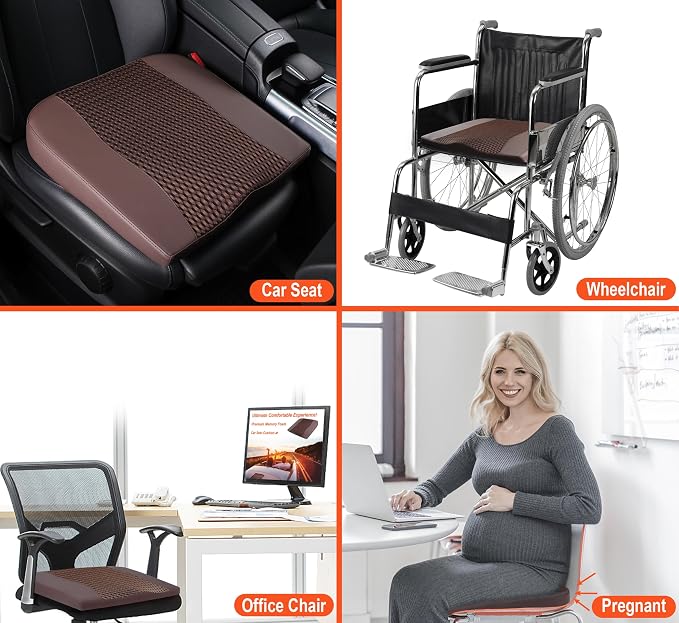 Lofty Aim Car Seat Cushion, Comfort Memory Foam Car Cushions - Image 6