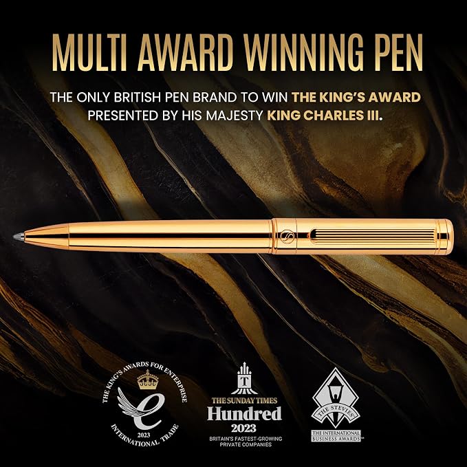 Scriveiner Gold Ballpoint Pen - Image 8
