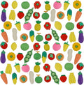Cllayees 72 Pcs Assorted Fruit Pencil Erasers Toy Set, Mini Vegetable Puzzle by Cllayees