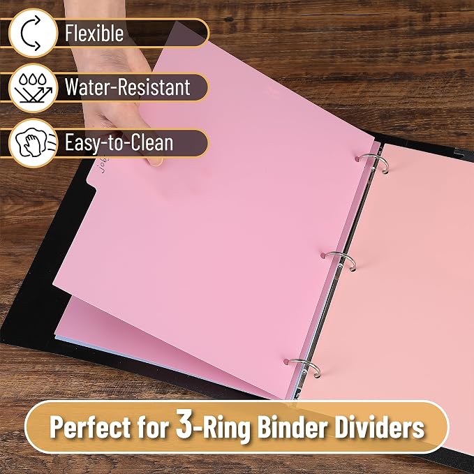 Mr. Pen- Dividers for 3 Ring Binder, 2 Sets, 6 Pack/Set, Binder Dividers - Image 4