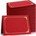 Fainne 120 Pack Certificate Holders Bulk, Diploma Covers Gold Foil Border by Fainne