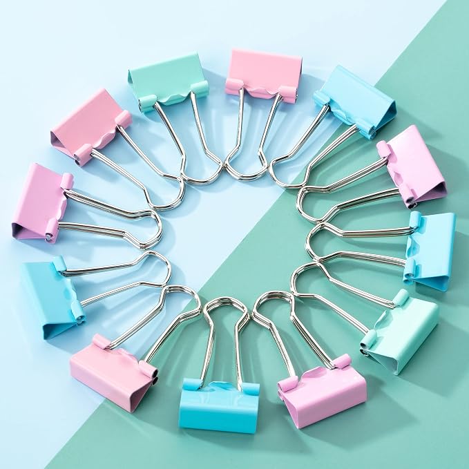Mr. Pen- Small Binder Clips, Small Size | Pastel Color Metal Binder Paper Clips - Image 6
